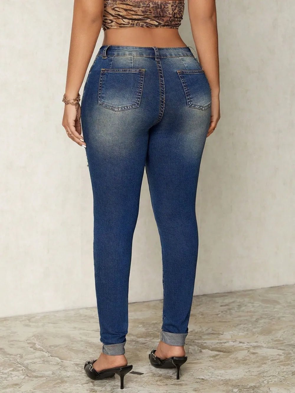 Distressed Skinny Jeans - R - DRESS
