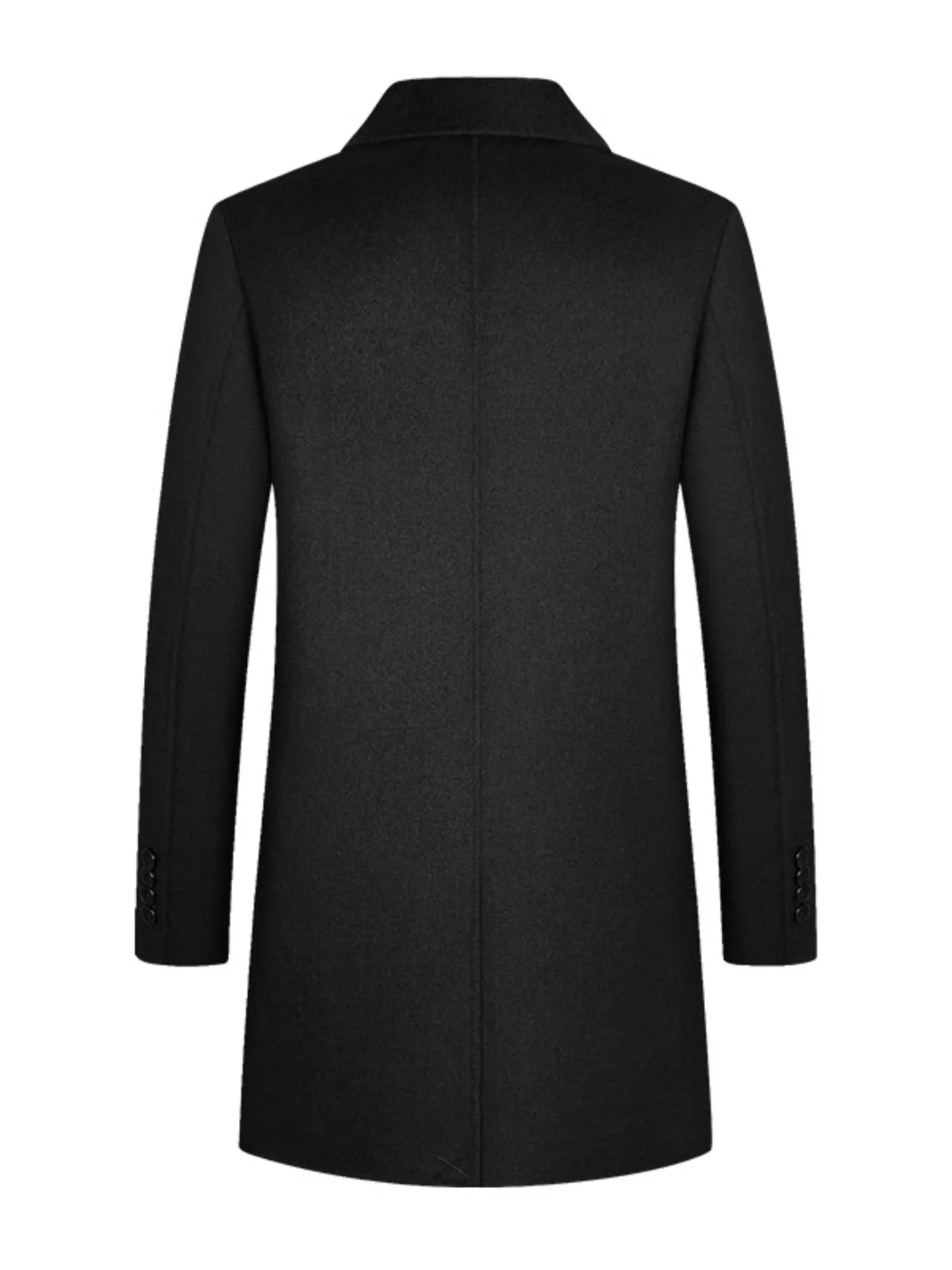 Men's Plus Size Button Up Long Sleeve Coat - R - DRESS