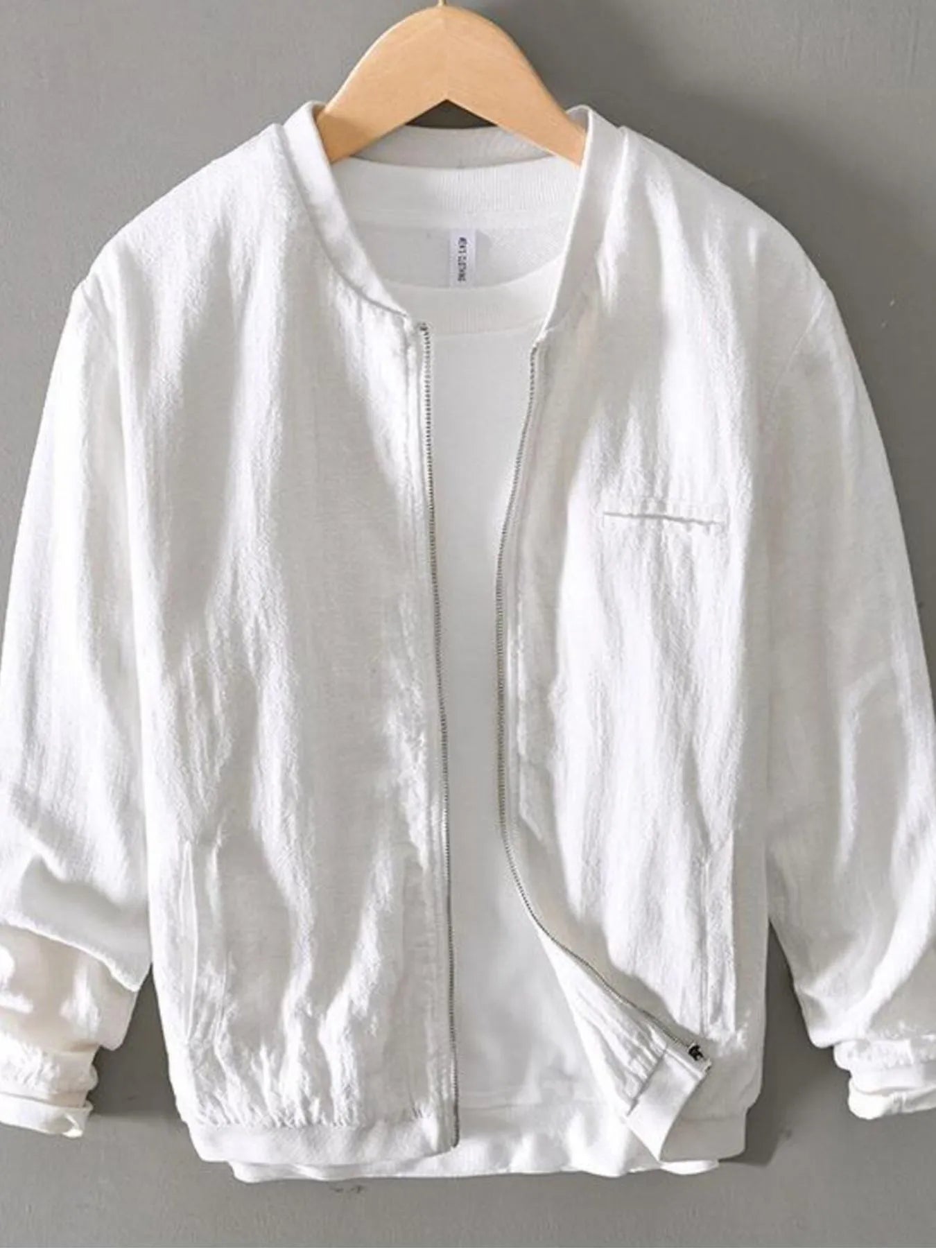 Men's Plus Size Zip Up Long Sleeve Jacket - R - DRESS