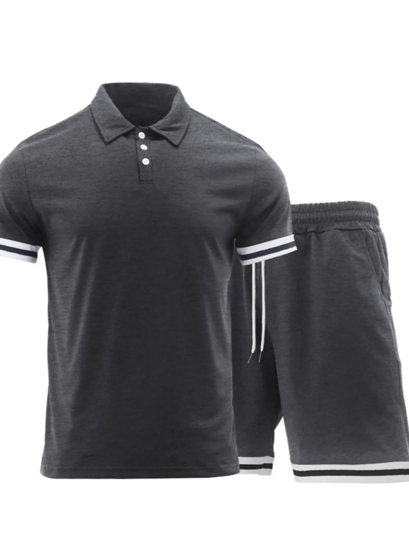 Men's Short Sleeve Polo and Shorts Set - R - DRESS