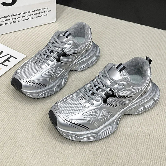 Lace Up Platform Athletic Shoes - R - DRESS