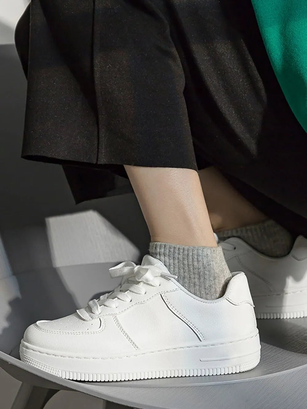 Lace Up Round Toe Platform Shoes - R - DRESS