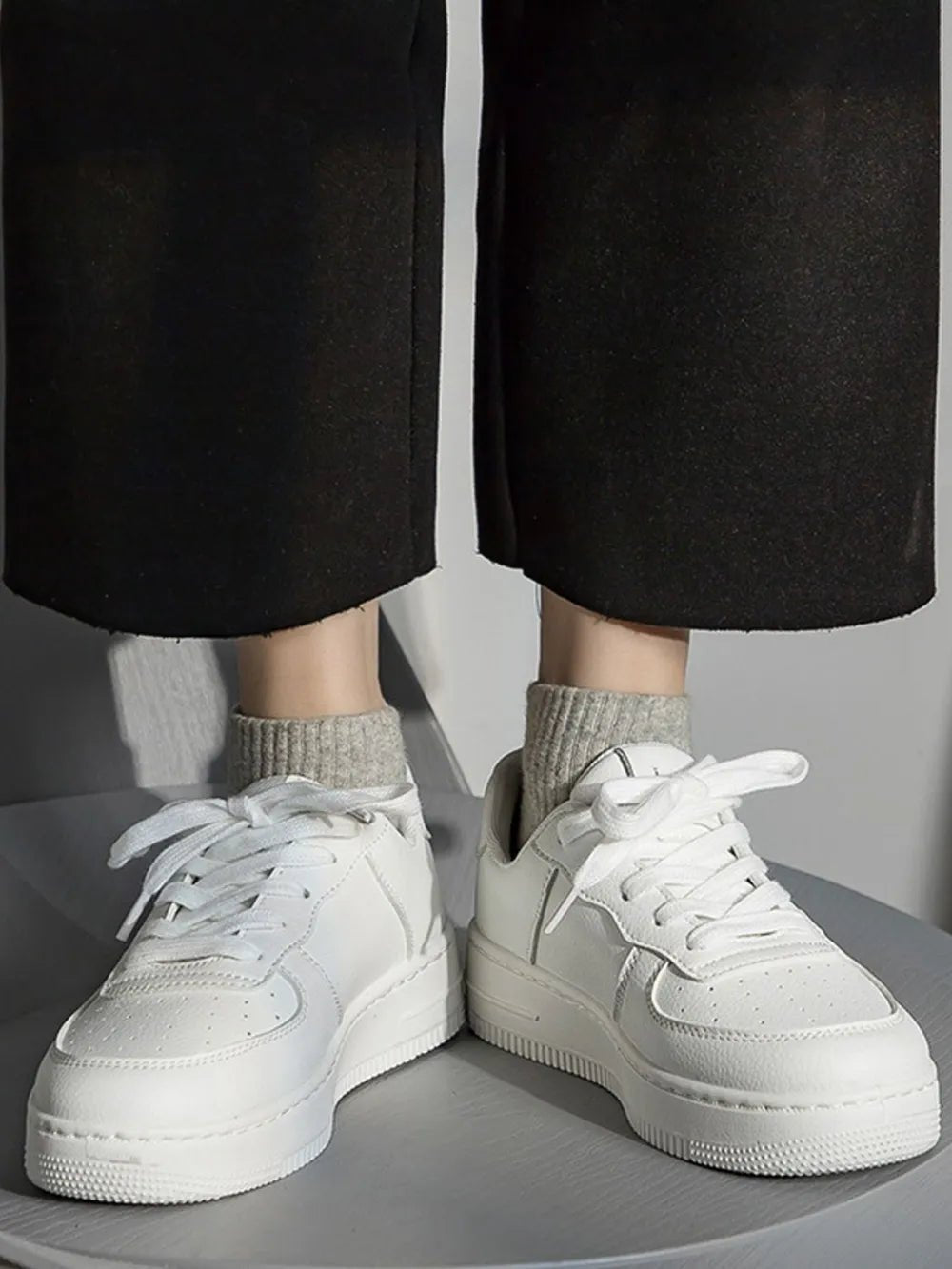 Lace Up Round Toe Platform Shoes - R - DRESS