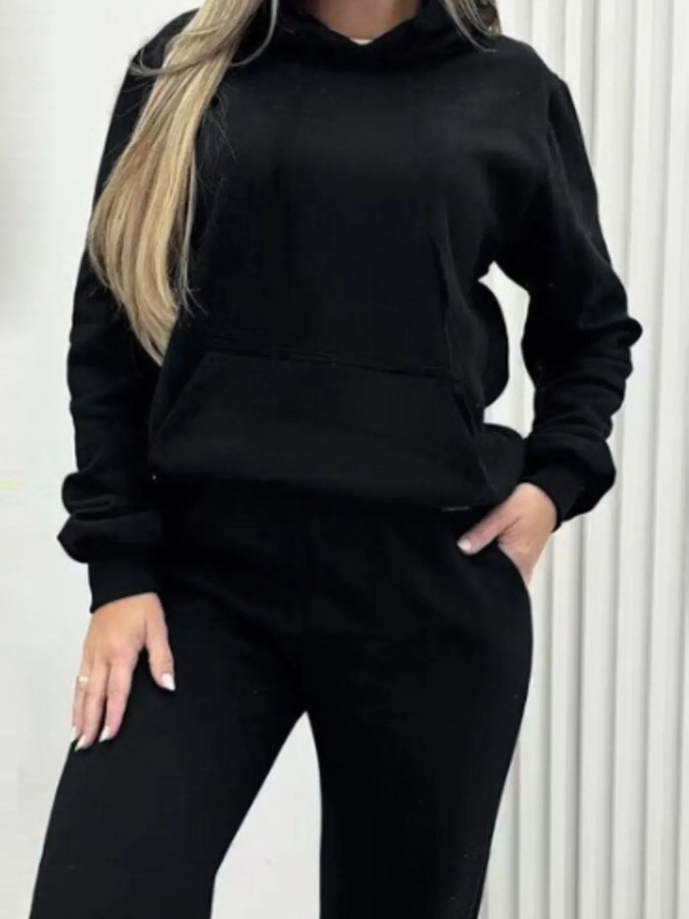Long Sleeve Hoodie and Joggers Set - R - DRESS