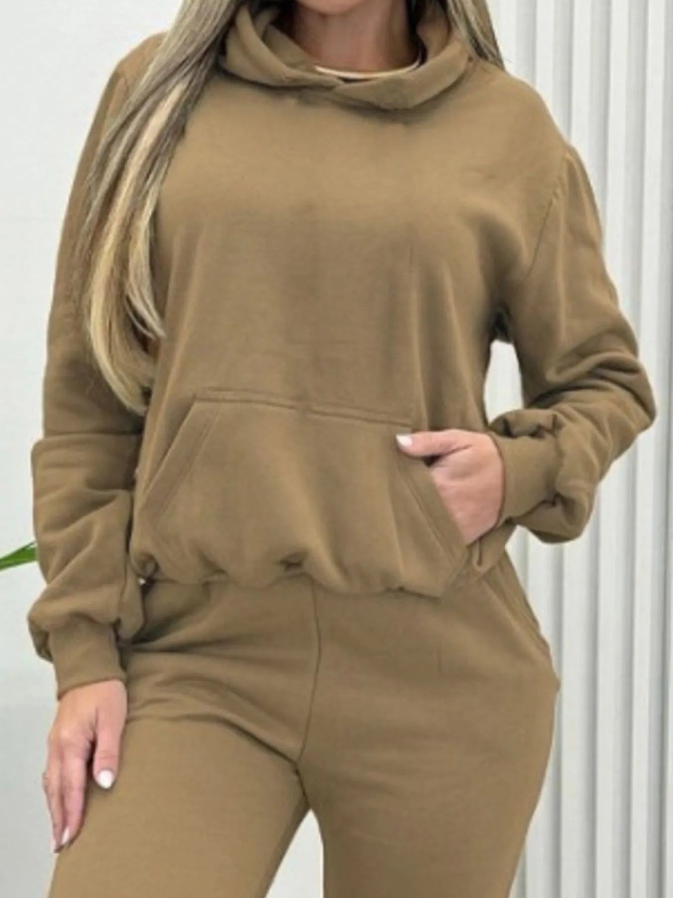 Long Sleeve Hoodie and Joggers Set - R - DRESS