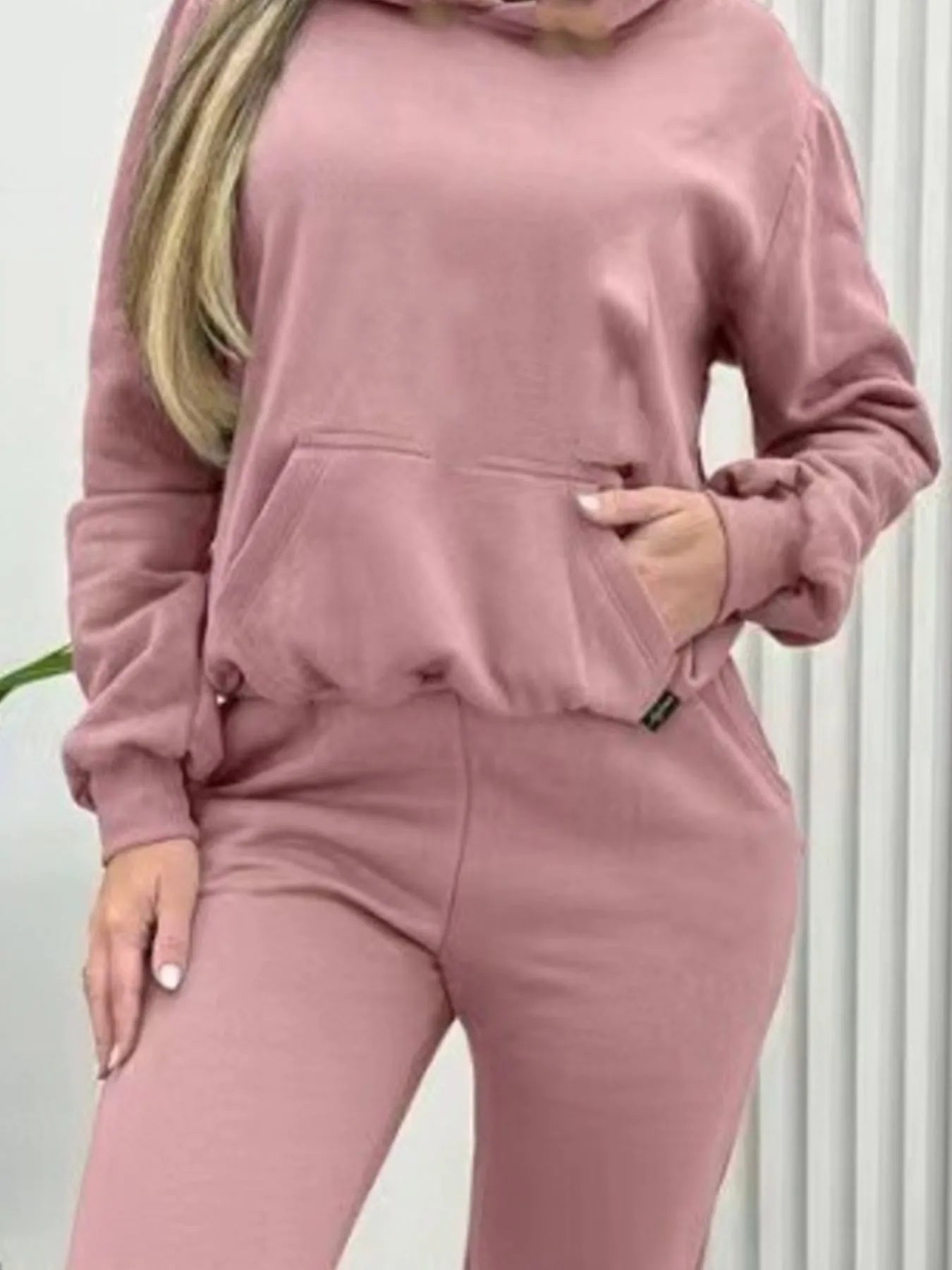 Long Sleeve Hoodie and Joggers Set - R - DRESS