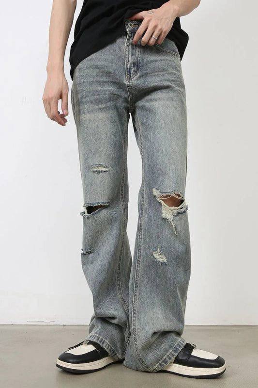 Men's Distressed Jeans - R - DRESS