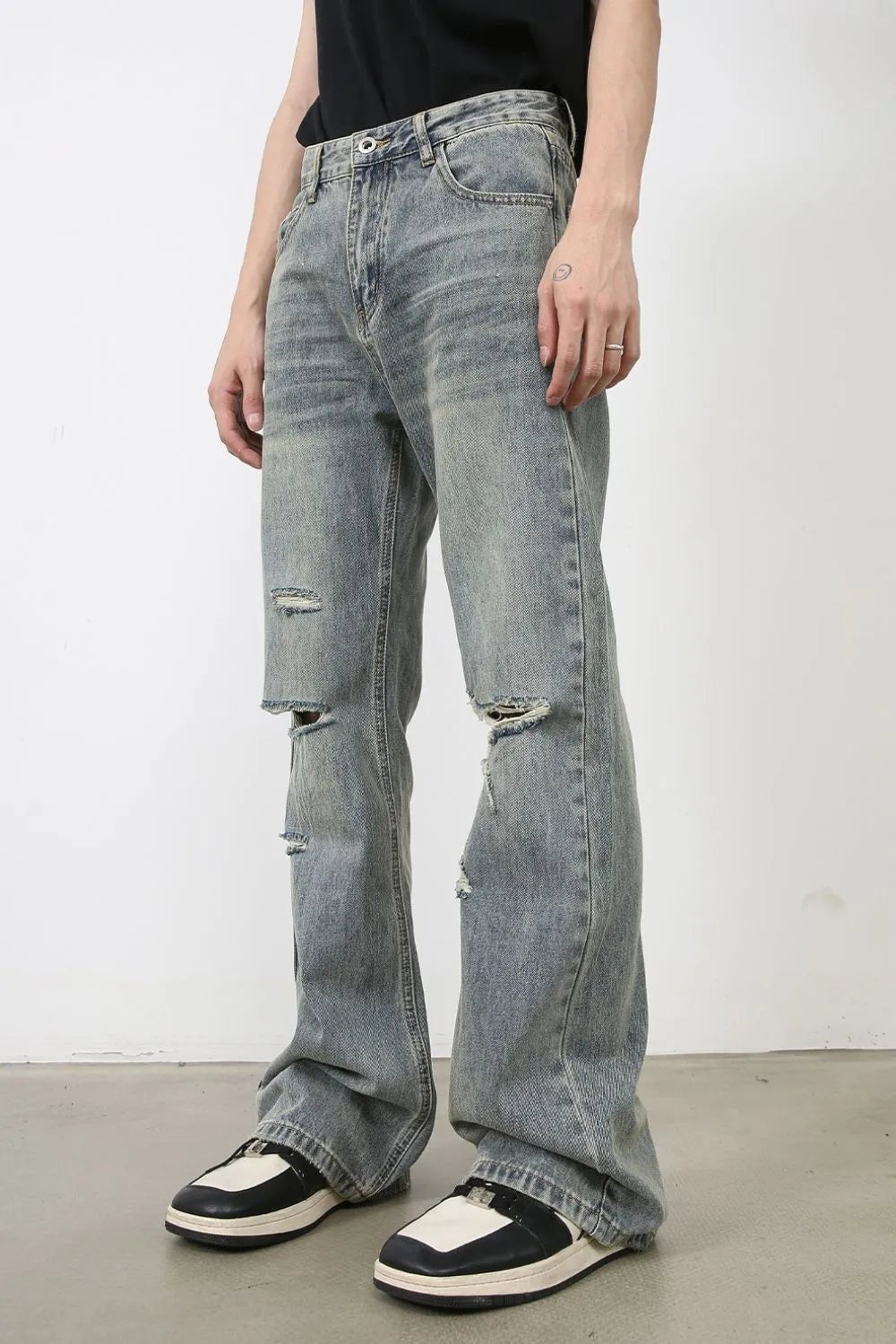 Men's Distressed Jeans - R - DRESS