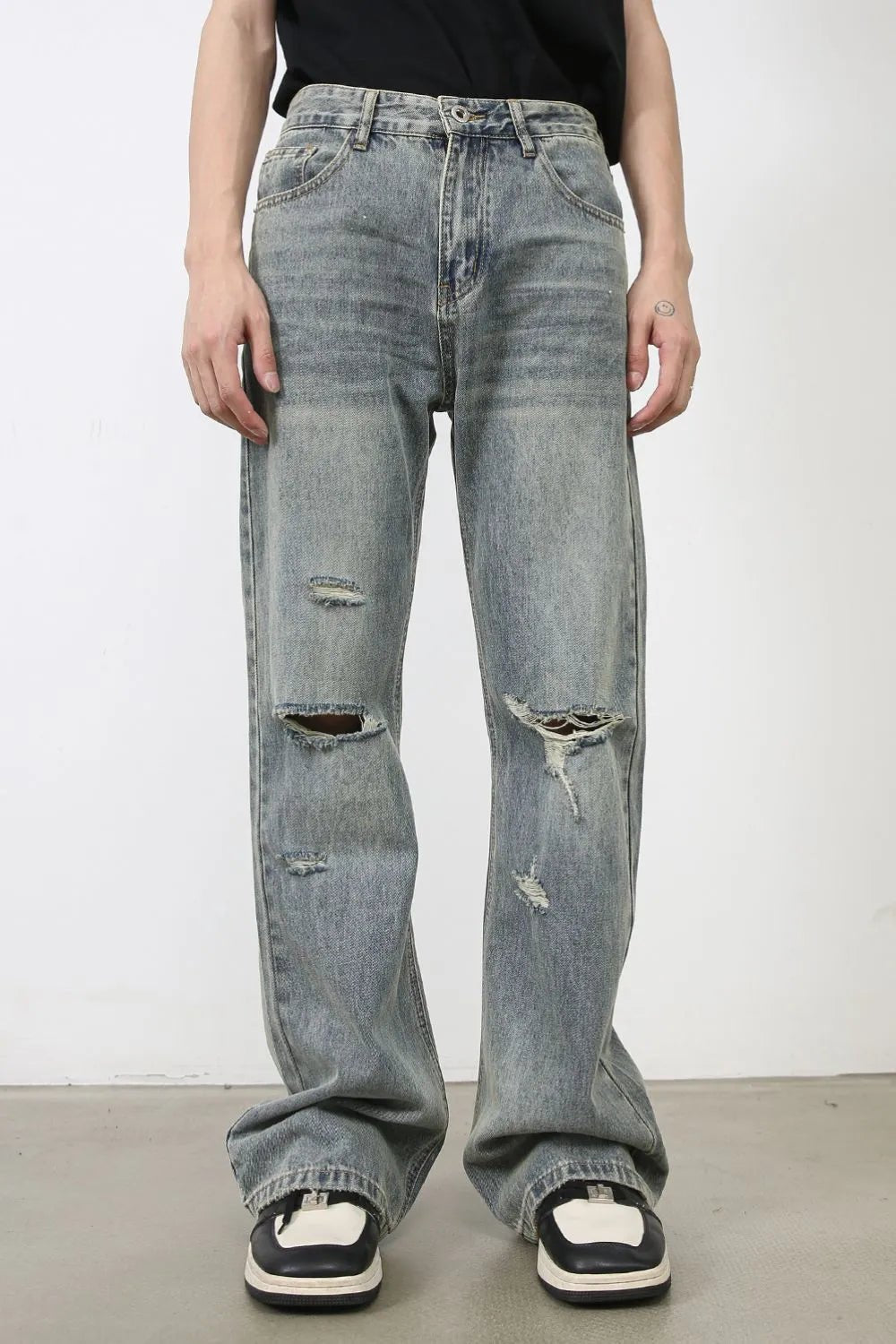 Men's Distressed Jeans - R - DRESS