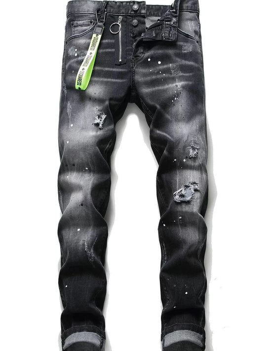 Men's Distressed Jeans - R - DRESS