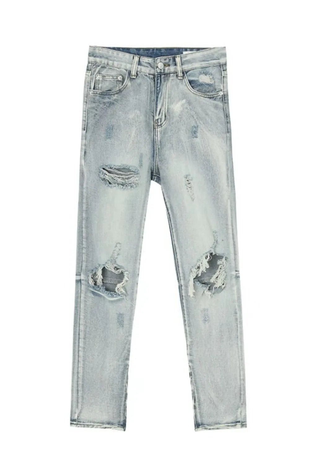 Men's Distressed Slit Jeans - R - DRESS