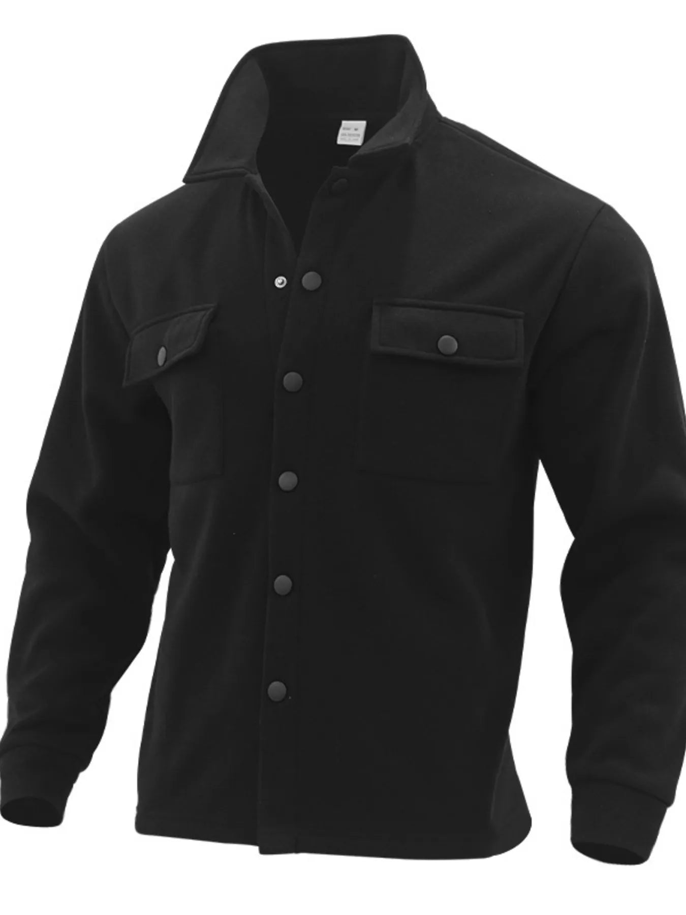 Men's Full Size Button Up Long Sleeve Jacket Plus Size - R - DRESS