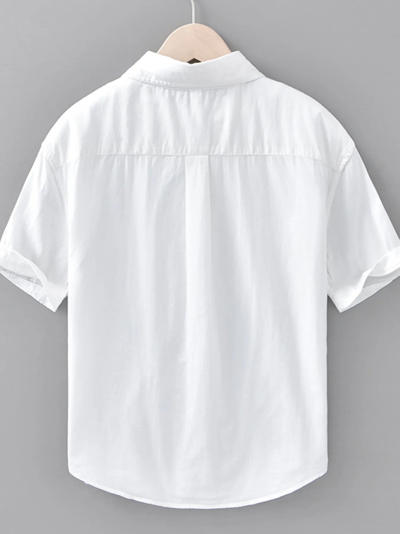 Men's Plus Size Button Up Short Sleeve Shirt - R - DRESS