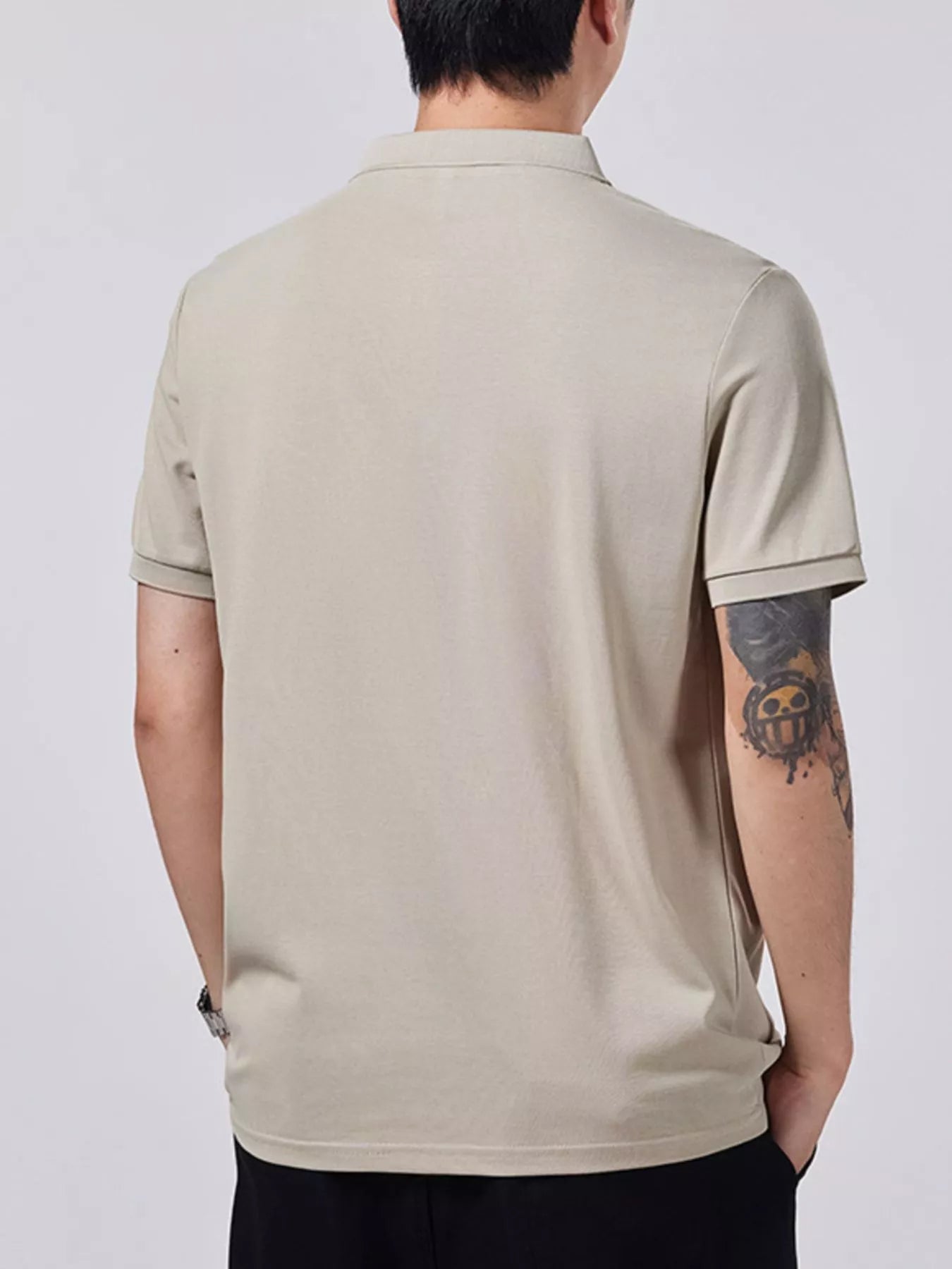 Men's Plus Size Collared Neck Short Sleeve Polo - R - DRESS