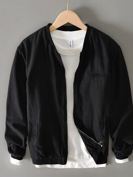 Men's Plus Size Zip Up Long Sleeve Jacket - R - DRESS