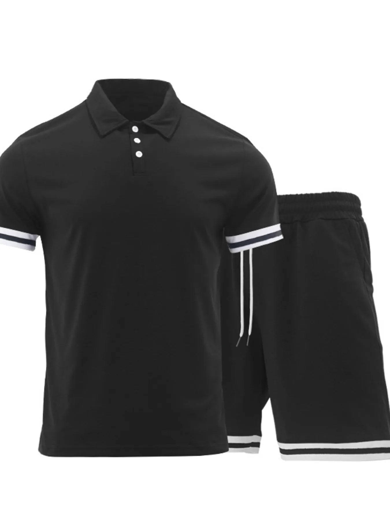 Men's Short Sleeve Polo and Shorts Set - R - DRESS