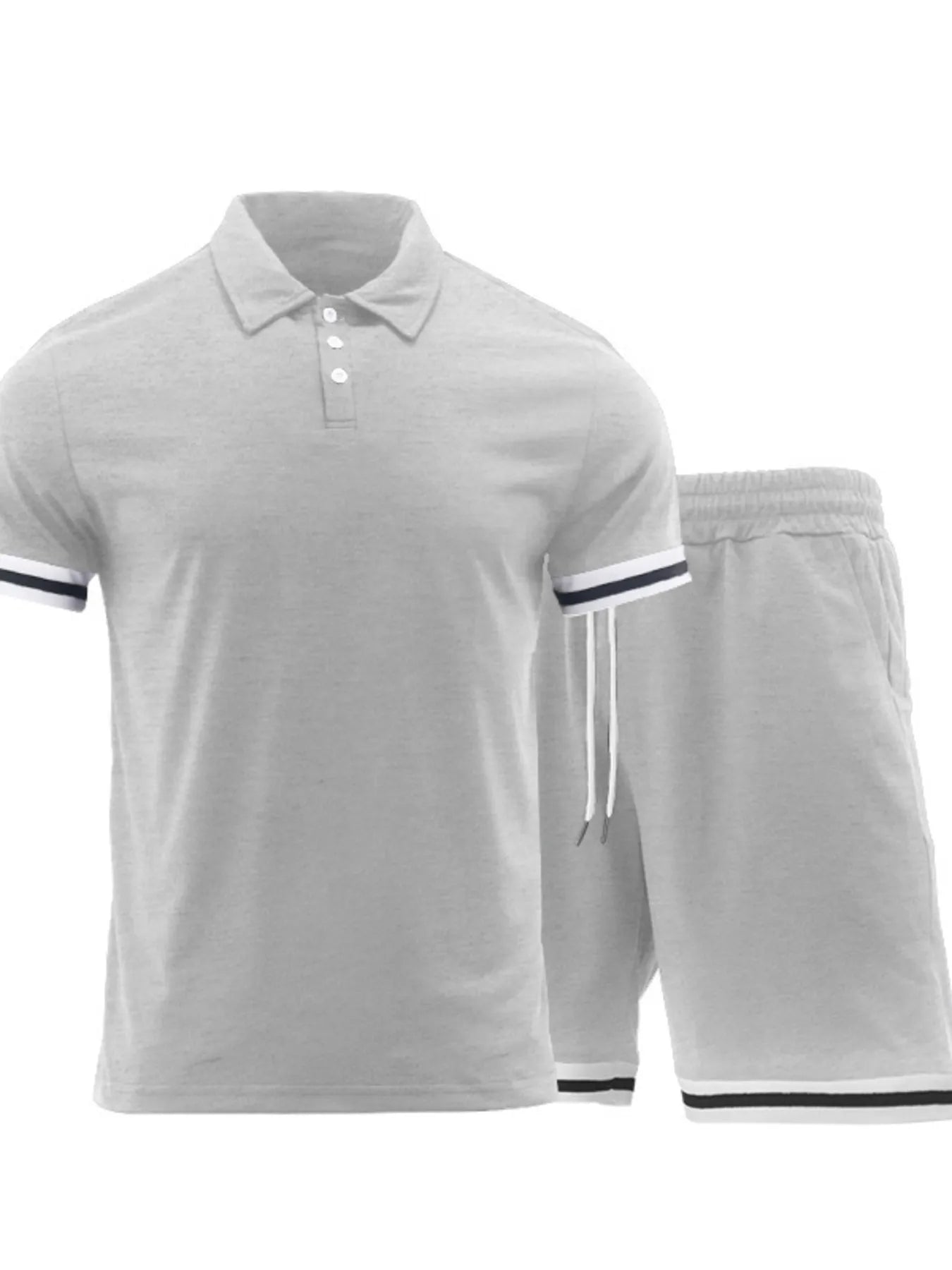 Men's Short Sleeve Polo and Shorts Set - R - DRESS