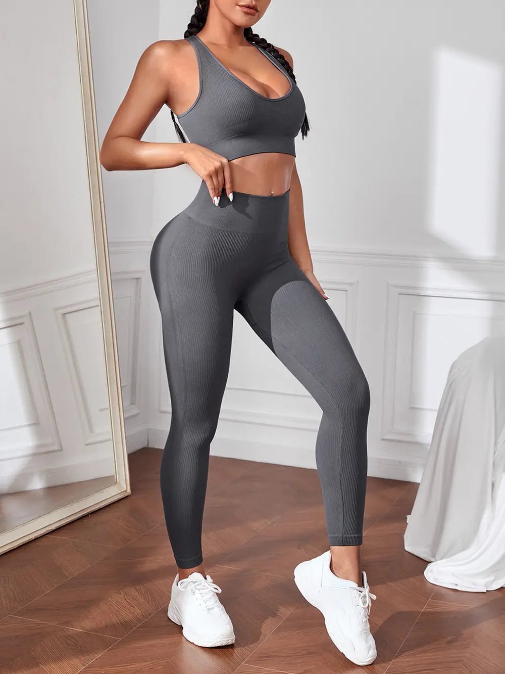 Sport Tank and Leggings Set - R - DRESS