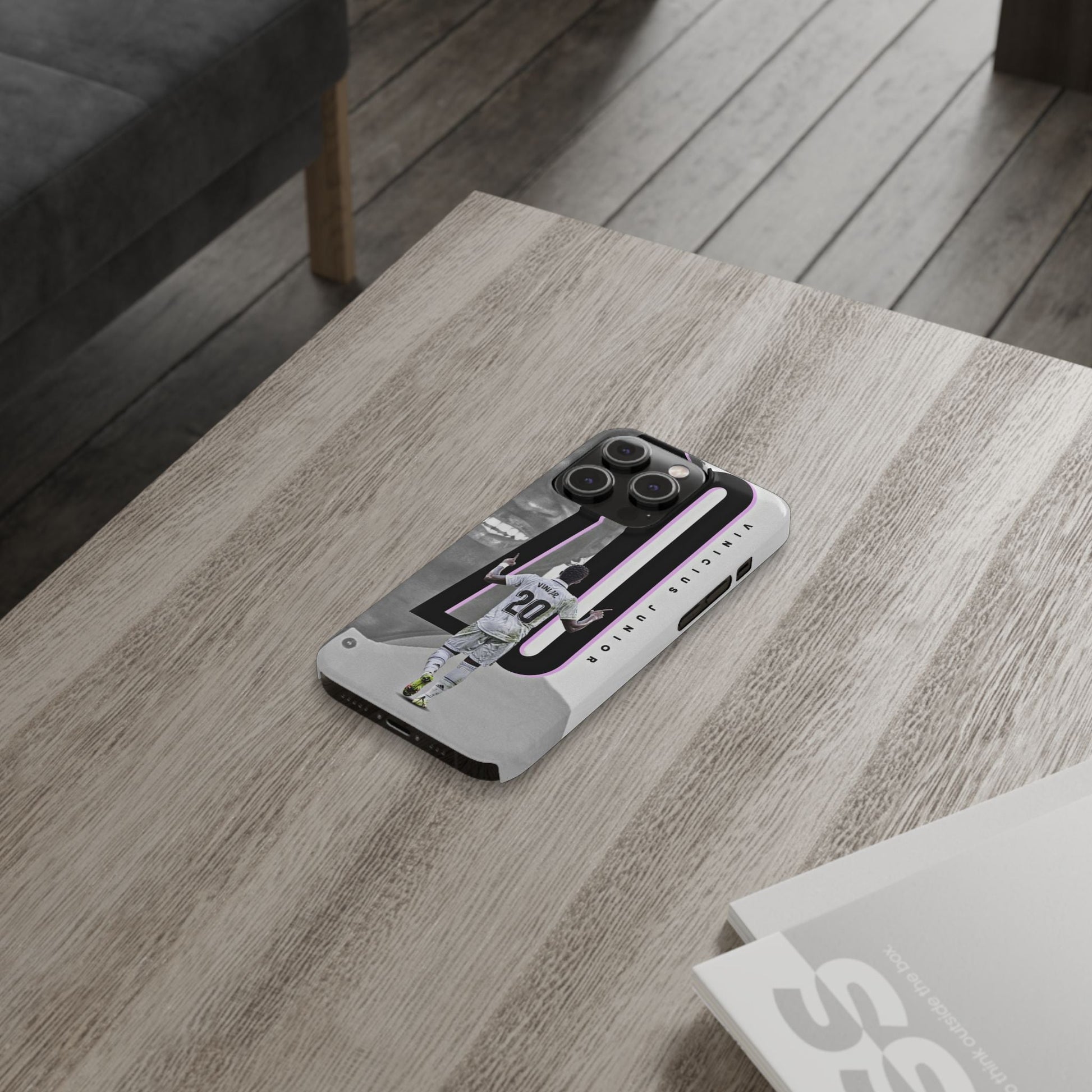 Vinicius Junior Slim Phone Case, Soccer Fan Accessory, Personalized Gift, Sports Merchandise, Unique Phone Cover - R - DRESS