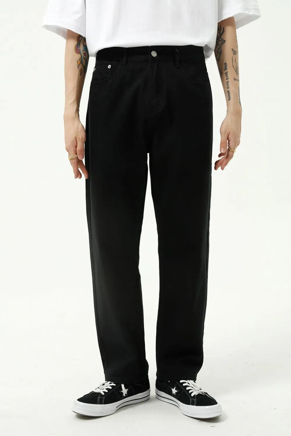 Washed Straight - Leg Slim Jeans - R - DRESS