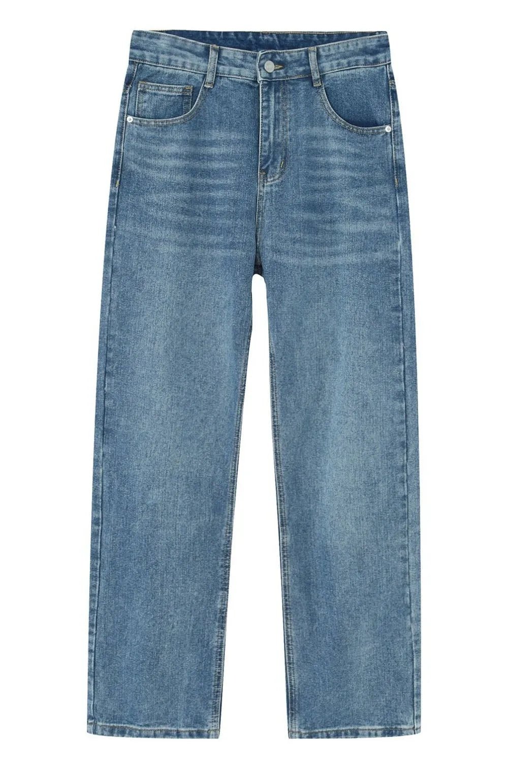 Washed Straight - Leg Slim Jeans - R - DRESS
